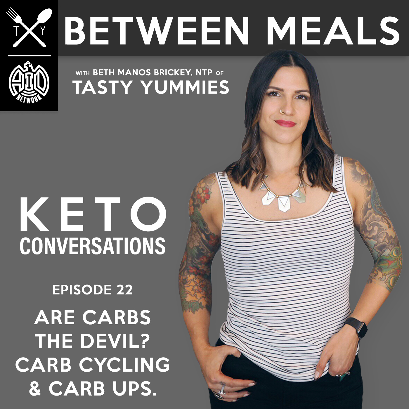 Between Meals Podcast. Episode 22: Are Carbs the Devil" Carb Cycling & Carb Ups.