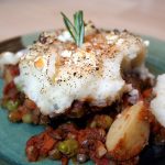 Vegetarian Shepherd’s Pie with Lentils and Goat Cheese