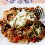 Penne with Eggplant and Pine Nut Crunch (Gluten-free)