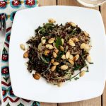 Red Quinoa with Spaghetti Squash, Spinach, Fresh Herbs and Toasted Pumpkin Seeds
