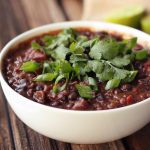 Chipotle Black Bean and Quinoa Crock-Pot Stew – Vegan + Gluten-free