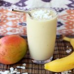 Coconut Mango Banana Smoothie – Gluten-free, Vegan + Refined Sugar-free