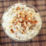 Coconut Tapioca Pudding with Toasted Coconut Chips – Gluten-free, Vegan + Refined Sugar-free