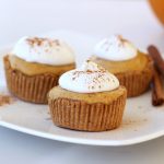 Grain-free Mini Pumpkin Pie Tarts (Gluten-free, Vegan + Refined Sugar-free)
