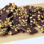 Spicy Dark Chocolate Bark with Toasted Pumpkin Seeds and Sea Salt – Gluten-free + Vegan