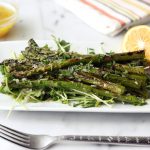 Grilled Asparagus Spring Salad with Meyer Lemon Shallot Vinaigrette  (Gluten-free w/ Vegan Option)
