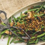 Sautéed Green Beans with Mushrooms and Caramelized Leeks