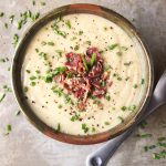 Roasted Potato, White Carrot and Garlic Soup