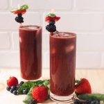 Mixed Berry Basil Sparkling Agua Fresca