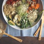 Summer Veggie Power Bowls with Lemon Garlic Tahini Dressing