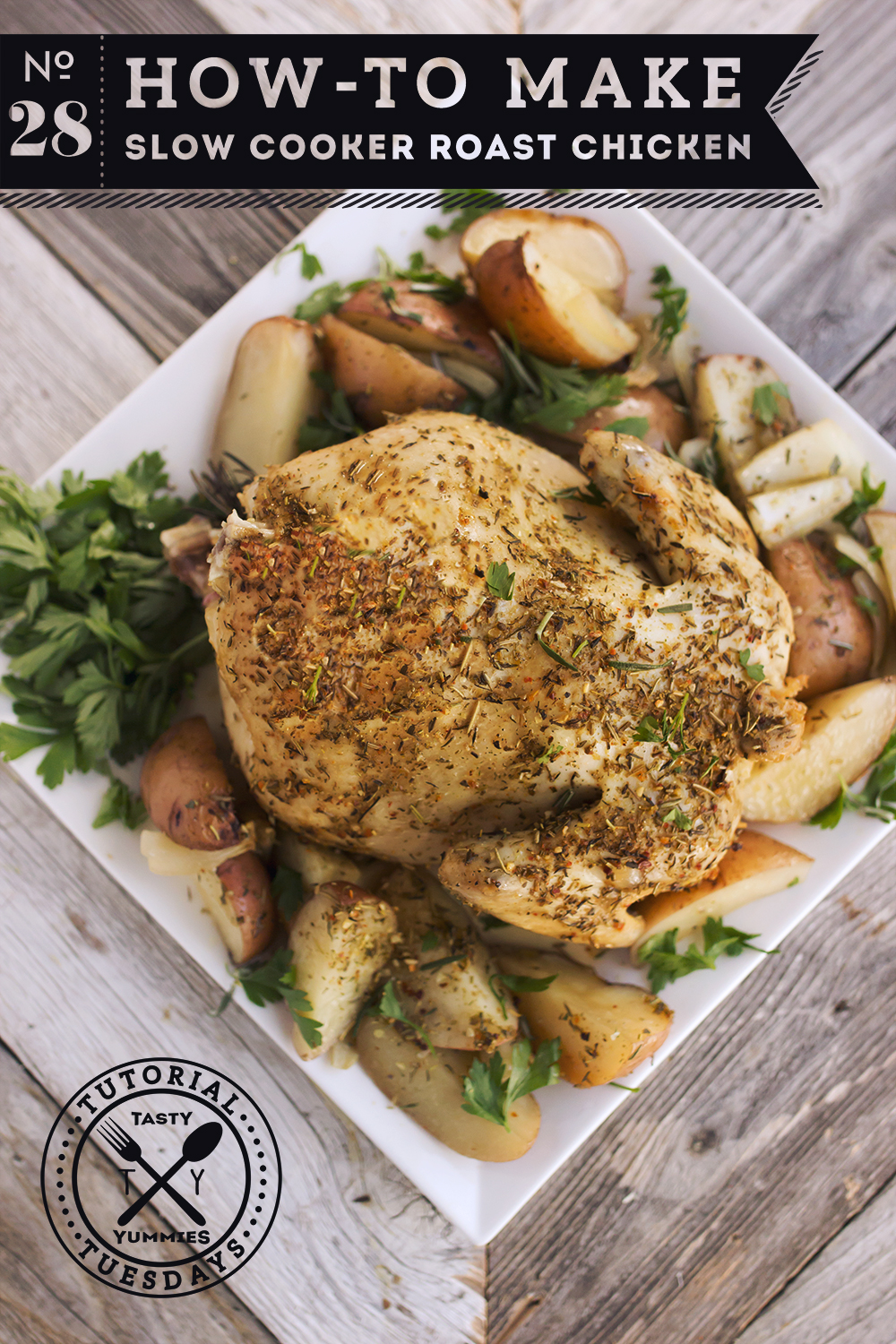 Howto Make Roast Chicken in the Slow Cooker Tasty Yummies