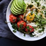 Savory Veggie Breakfast Bowls with Herb Olive Oil Drizzle {Paleo-friendly}