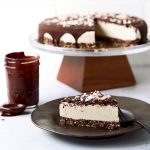 Dark Chocolate Peppermint Vegan Cheesecake {Gluten-Free & Paleo}