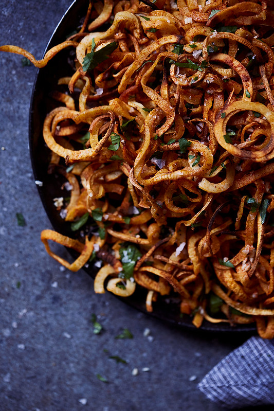 Spiralized Sweet Potato Fries - The Movement Menu